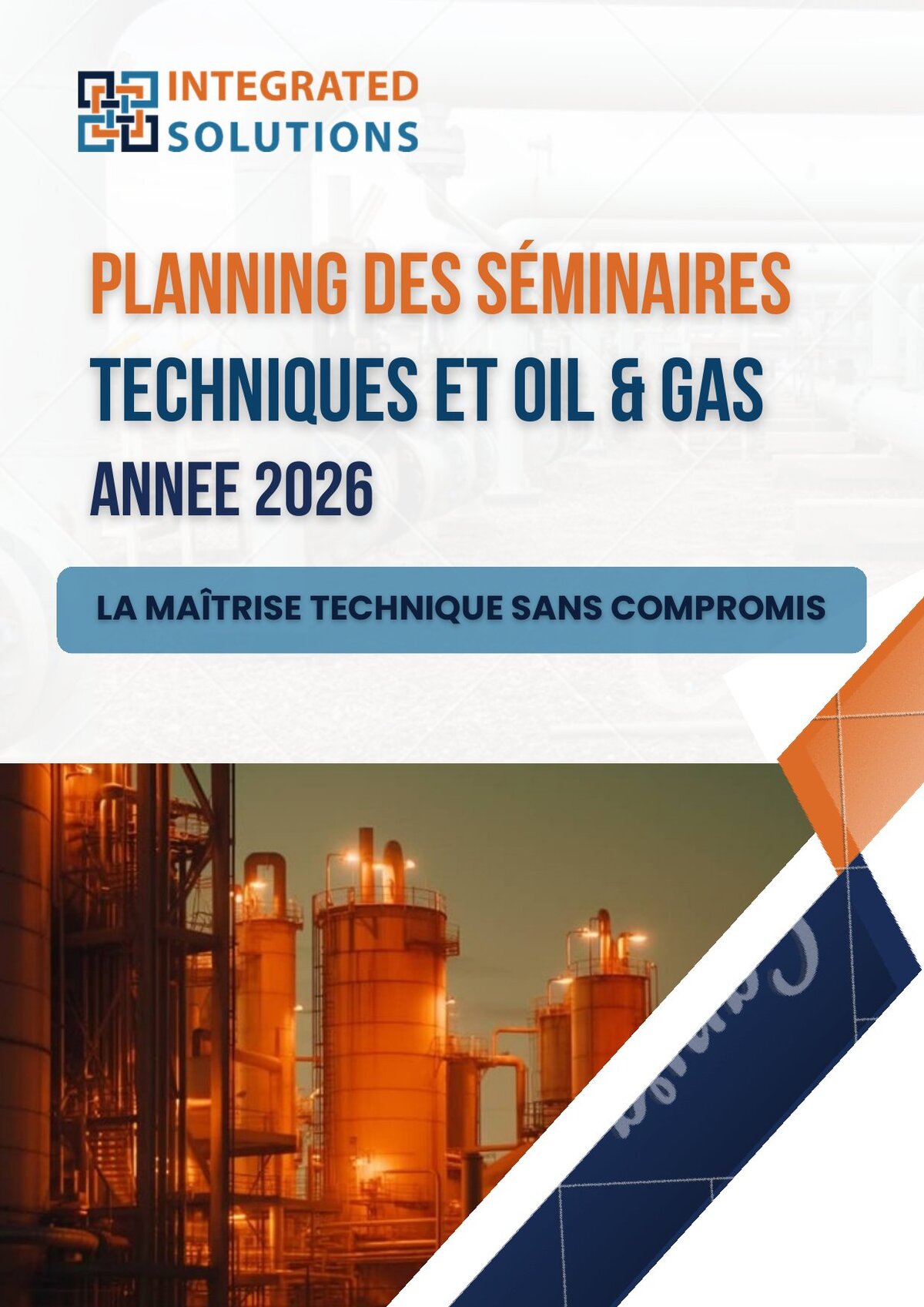 Planning de formation Oil & Gas — SIS Algérie